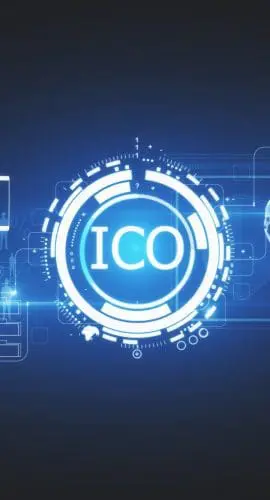 Blue ICO icon