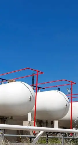 energy facility oil and gas tanks
