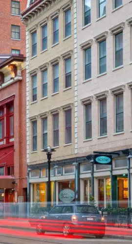 Downtown Cincinnati Ohio Colorful Pubs And Restaurants