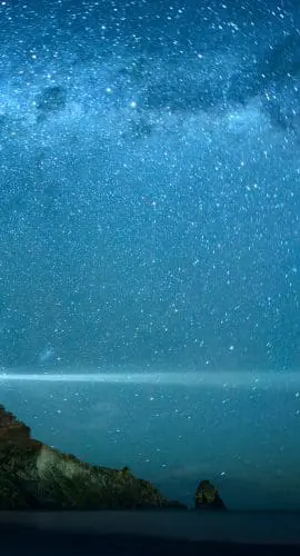 Lighthouse Under Milky Way Stars