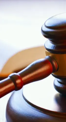 Gavel on Sounding Block