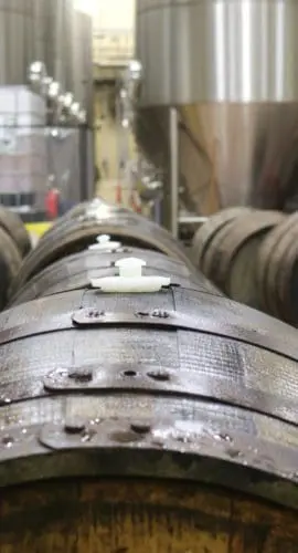 Brown wooden barrel lot