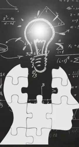 Math mathematics formulas exam science idea innovation head silhouette