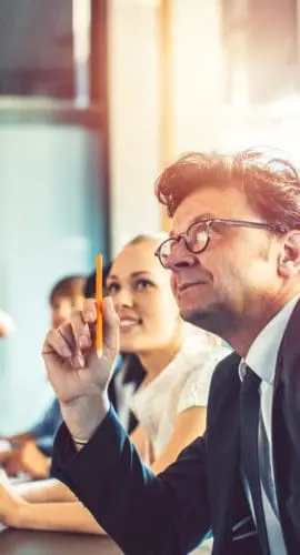 Group of business people, seminar, office, education.