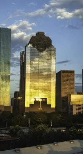 City sunset water street