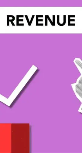 Cutout paper composition of businessman showing graph of revenue