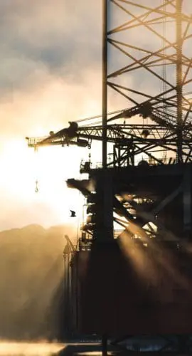 Photo of oil rig platform