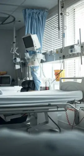 Cropped shot of an empty recovery room in a hospital