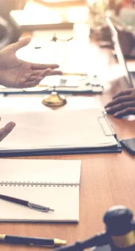 Business lawyer team. Working together of lawyer in the meeting.