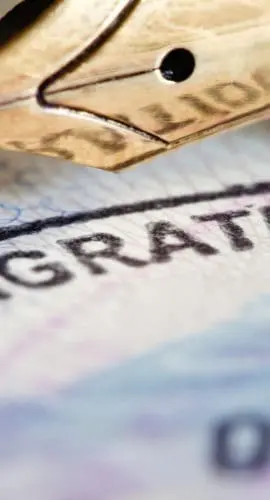 Applying for an Immigration visa.