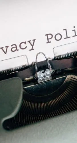 Close up shot of a typewriter