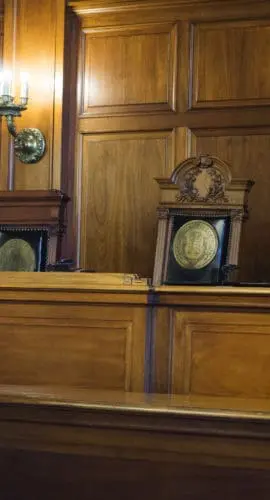 Supreme Court room inside the Kentucky State Capitol, Frankfort, KY, USA