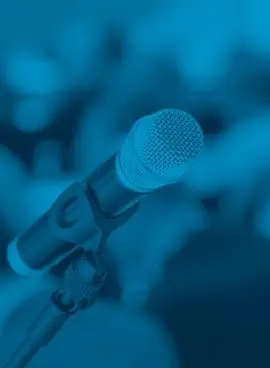 wireless microphone at seminar. public speaking