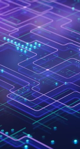 Network connection, big data visualisation. Abstract digital background. Technology backdrop.